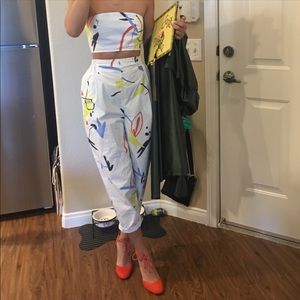 Urban Outfitters Pant + Crop Top Set